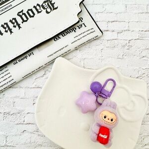 Cute Purple Kawaii Plush Keychain Toy